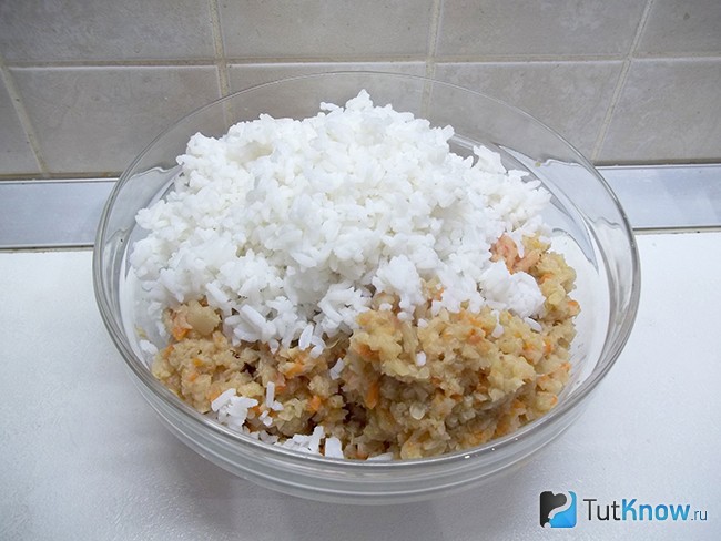 К продуктам добавлен рис