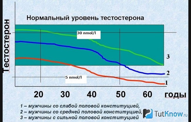Снижение тестостерона с возрастом