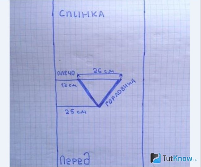 Выкройка для изготовления легкого платья-туники
