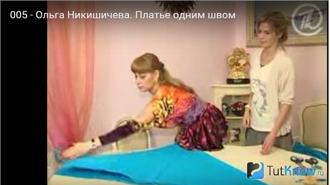 Изготовление быстрого платья из трикотажа