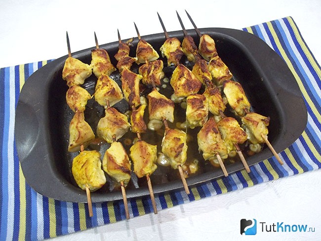 Мясо запечено
