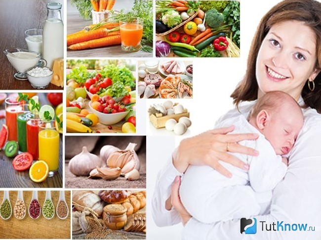 Продукты для питания в первый месяц после родов