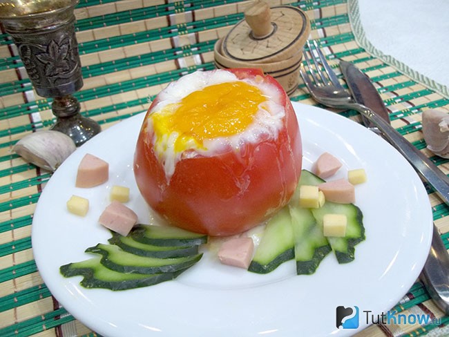 Готовая яичница