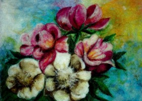 Картина из шерсти