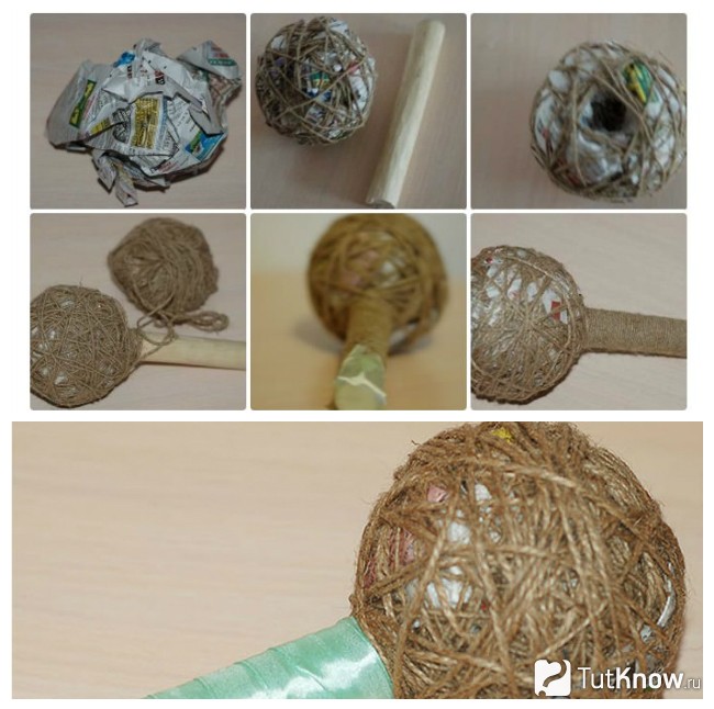 Изготовление основы букета