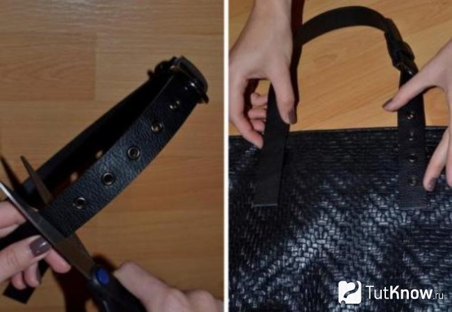 Изготовление новых ручек для сумки