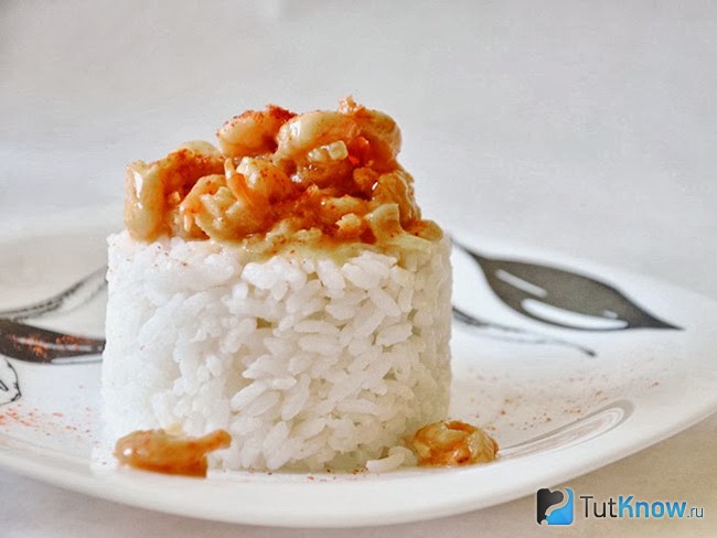 Плов с морепродуктами