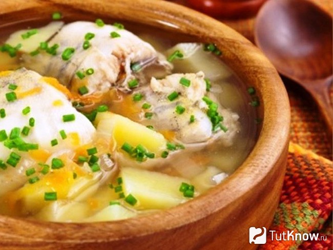 Уха из головы красной рыбы