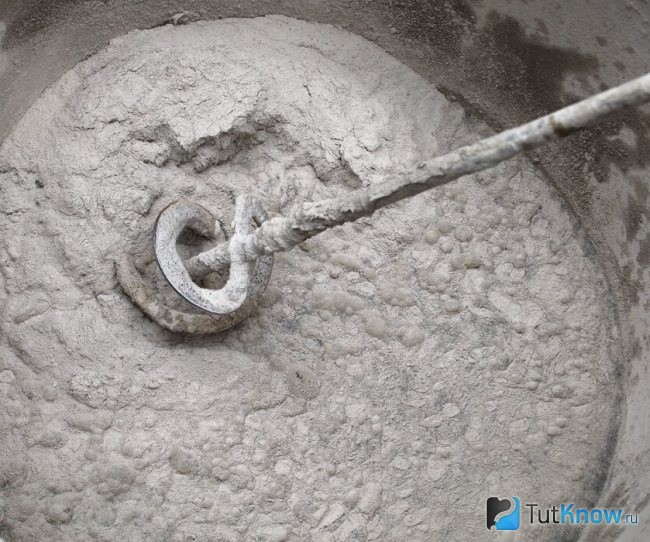 Приготовление штукатурной смеси