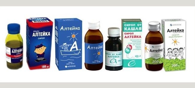 Виды детских сиропов на основе алтея