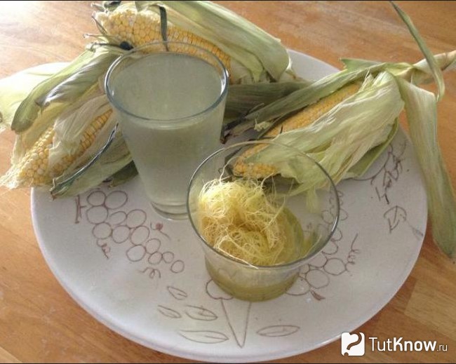Настой на кукурузных рыльцах и кукуруза