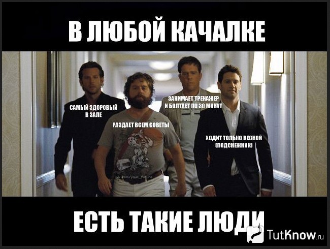 Часто встречающиеся типы людей в зале