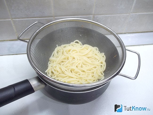 Спагетти сварены