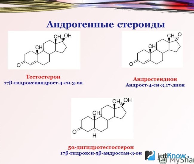 Формулы андрогенных стероидов