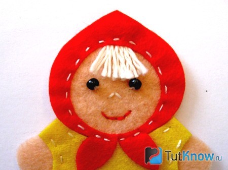 Готовая голова куклы Маши