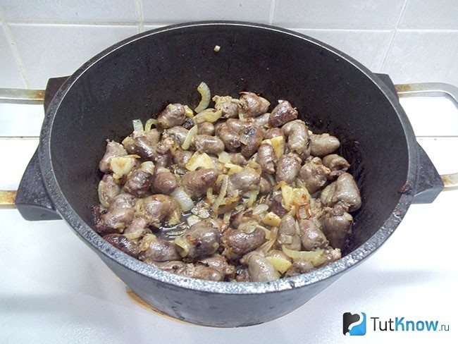 Сердечки жарятся
