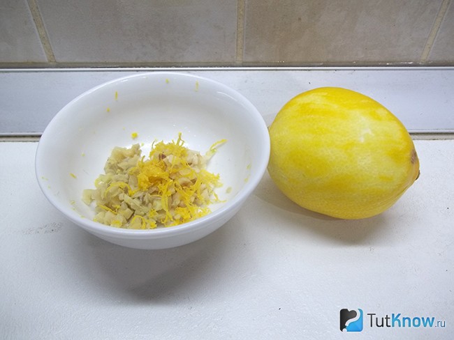К продуктам добавлена цедра лимона