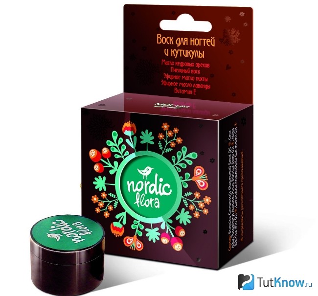 Воск для ногтей и кутикулы NORDIC FLORA