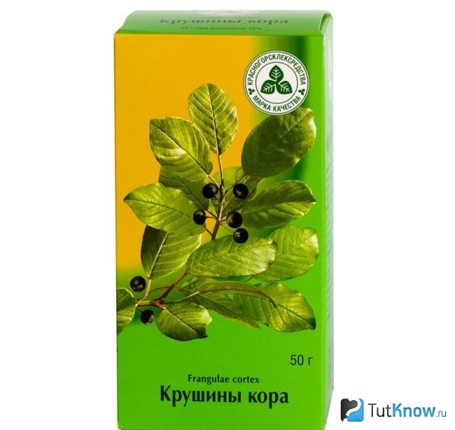 Кора крушины в упаковке