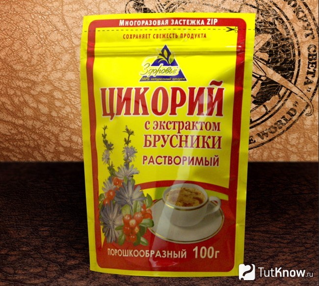 Цикорий растворимый в упаковке