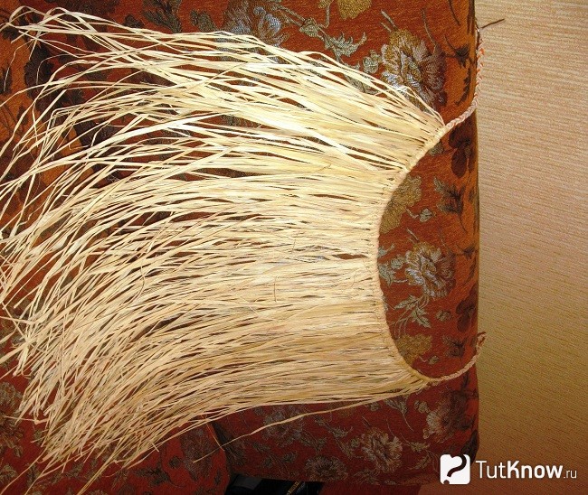Готовая юбка из раффии