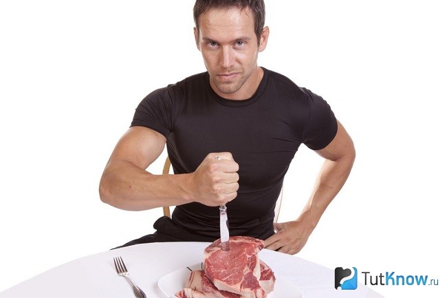 Мужчина с мясом