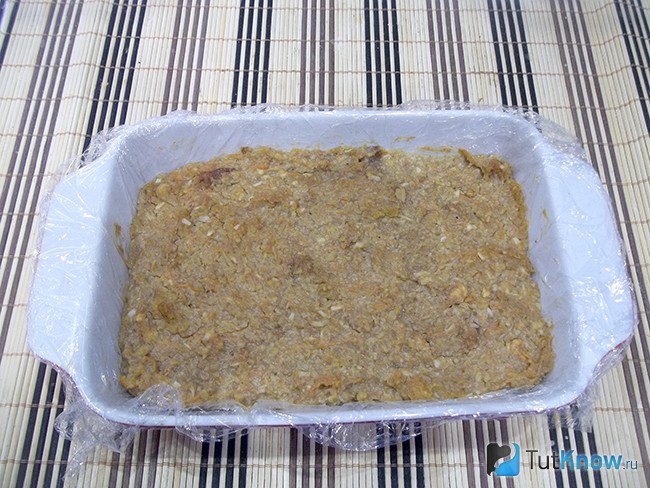 Готовые продукты утрамбованы