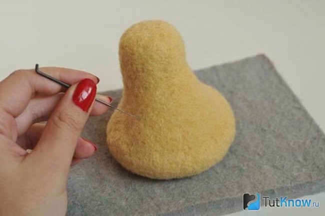 Отшлифовка шерстяной основы монстрика