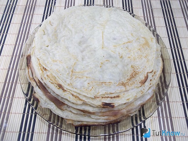 Блины нажарены