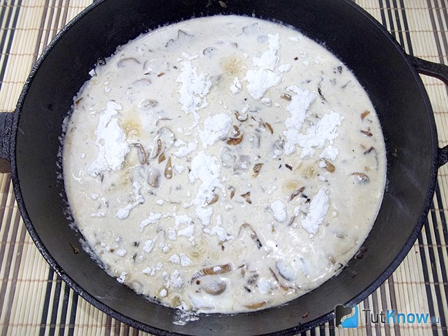 К продуктам добавлена мука