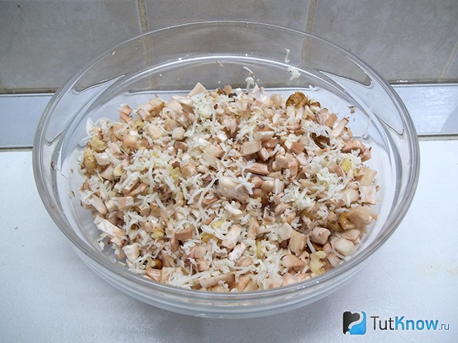 Продукты перемешаны