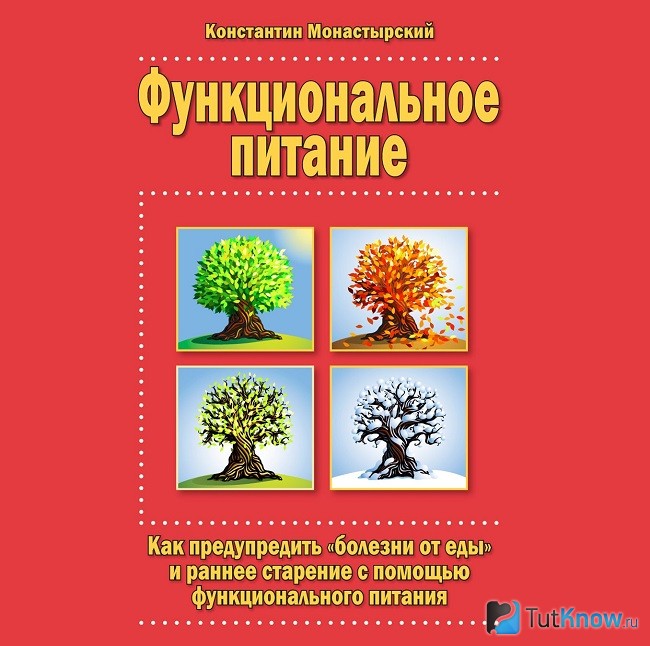 Обложка книги Константина Монастырского о питании