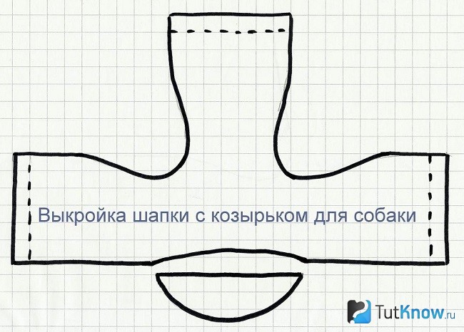 Выкройка собачей шапки