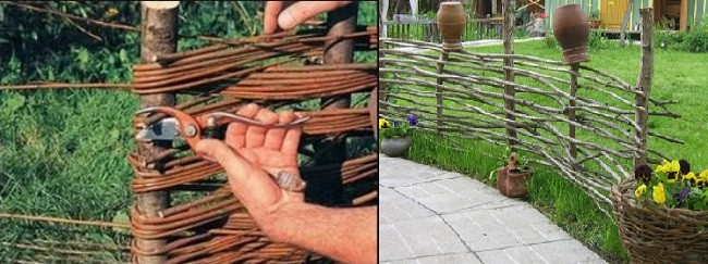 Плетение ажурного забора