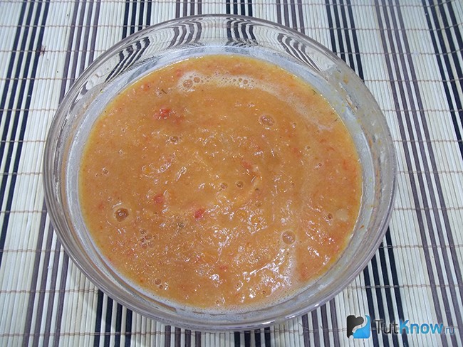 Продукты пюрированы