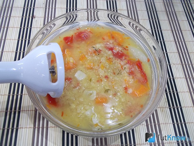 Продукты пюрированы