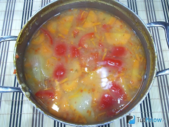 Суп варится