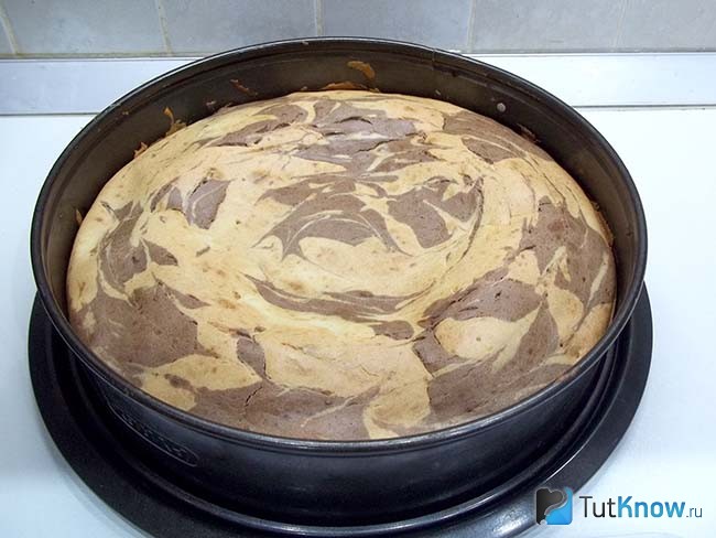Корж испечен