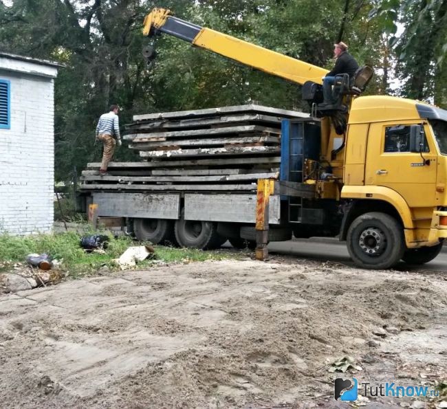 Железобетонные плиты для пола гаража