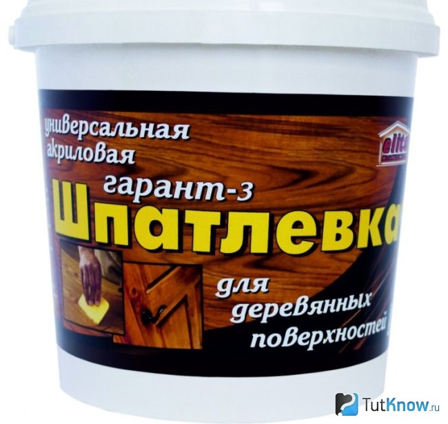 Акриловая шпатлевка для деревянных поверхностей