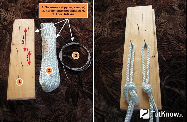 Изготовление баскетбольной сетки на кольце