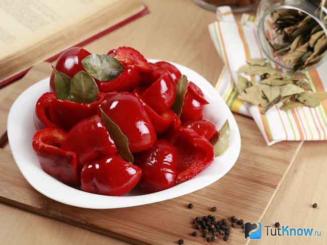 Быстрый рецепт маринованного болгарского перца