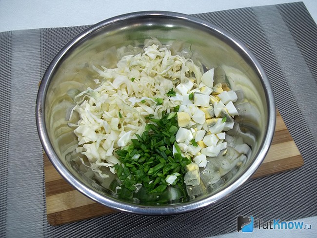 Продукты соединены в емкости