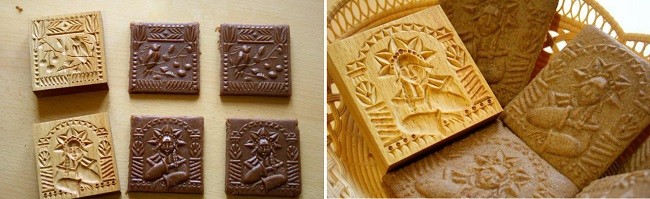 Изготовление печенья с помощью формы