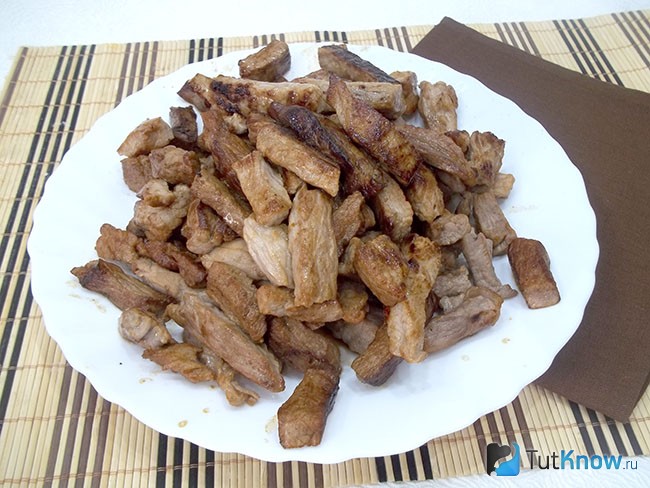 Обжаренное мясо