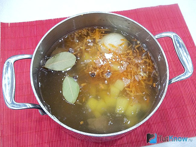 К печени добавлена картофель с морковью