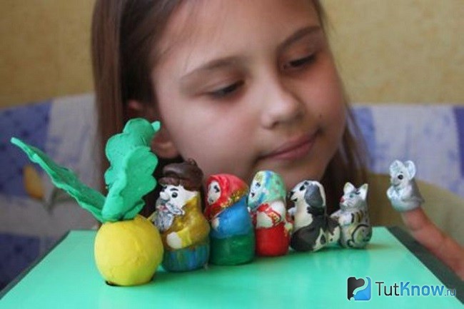 Персонажи Репки для кукольного театра