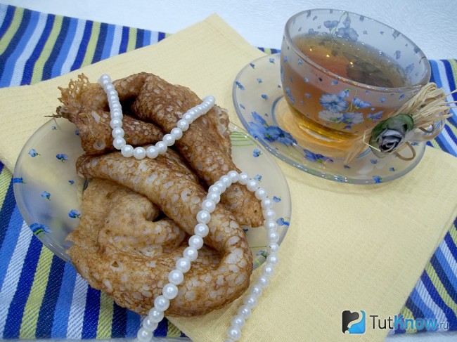 Готовые пшенично-ржаные блинчики