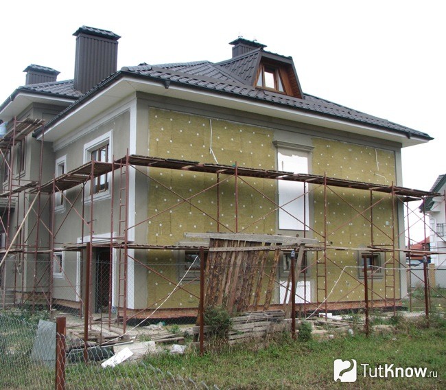 Утепление дома каменной ватой