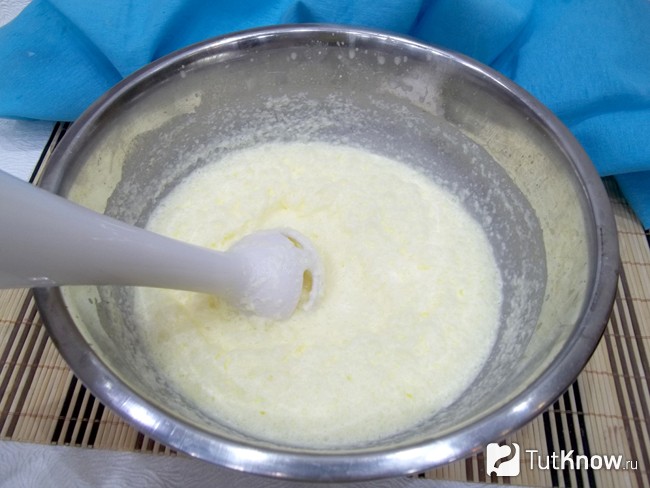 Продукты взбиты блендером